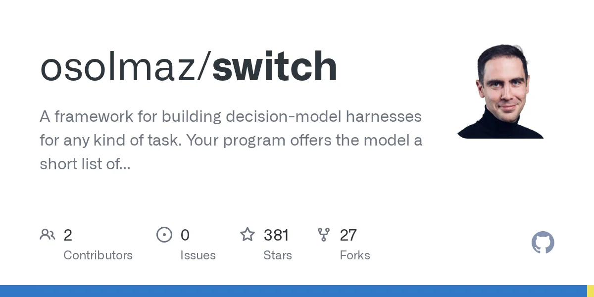 Switch: A Harness for Decision Models