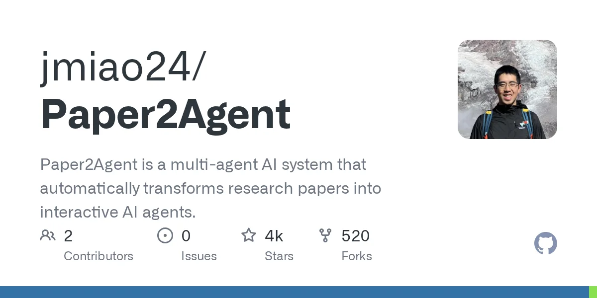 Paper2Agent: Research Papers to AI Agents