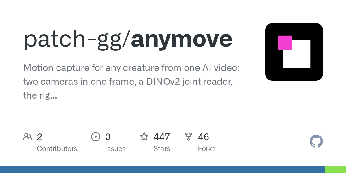 anymove: Mocap for Any Creature from One Video