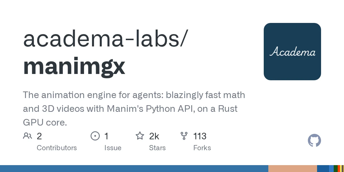 ManimGX: 3D Animation Engine for Agents